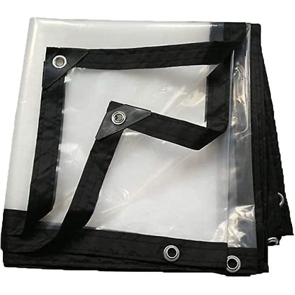 Waterproof Tarpaulin With Eyelets, Transparent, Foldable,2x3m