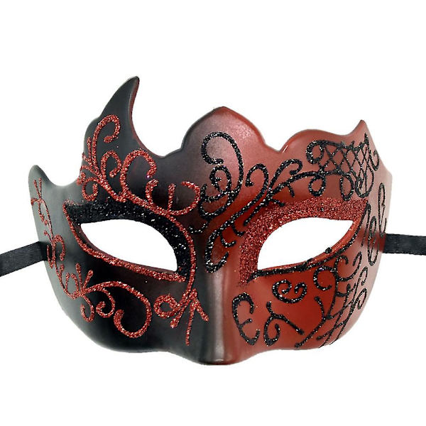 Karneval/påske Cosplay Maske Romersk Maske Mænd Gyser Maskerade Maske Halloween Rekvisitter black