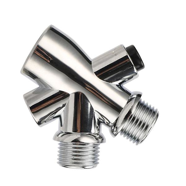 Dusjhode Vannsplitter Vannseparator Adapter 1/2\" Hannutløp Hunninngang 3-veis Plast Diverter Baderomsbeslag 1 stk
