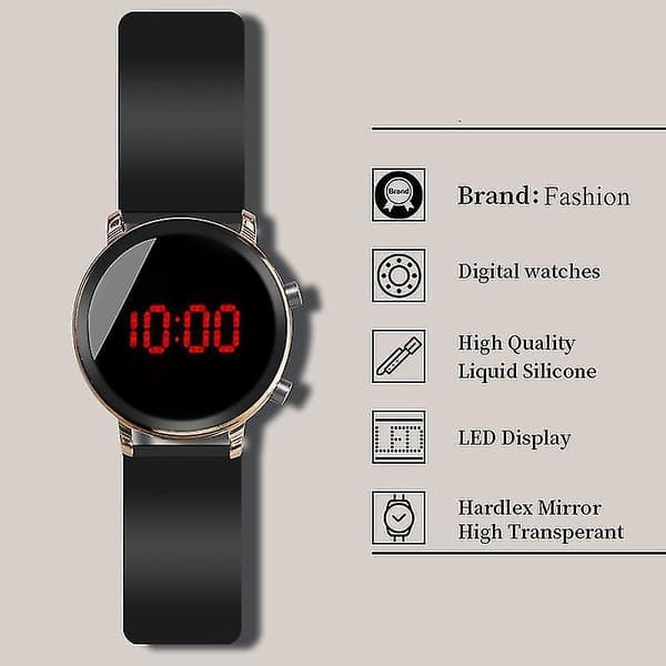 Dame Digitalure LED Display Ur Dameur Digitalurwanan) black gold