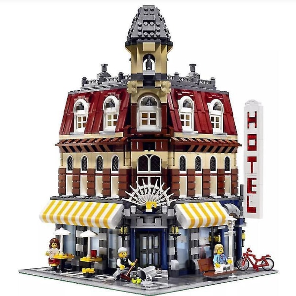 På lager 15002 Cafe Corner House Byggeklodser Model Kompatibel 10182 Streetview Børn Uddannelse Legetøj Fødselsdagsgave 20008pdf Instruktion ingen Orig