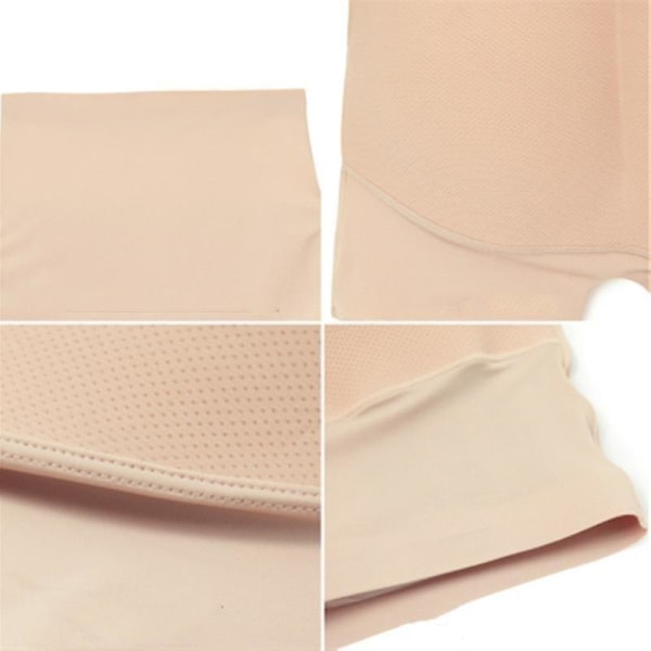 Butt Lifter Panties Seamless Padded Underwear Women Butt Pads High Waist Tummy Control Shapewear BEIGE M