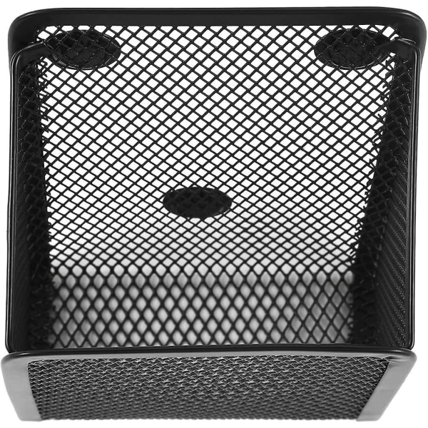 Magnetic Pencil Holder, 2 Compartments Mesh Stainless Steel Pen Basket, Metal Writing Utensil Storage Organizer For Whiteboard,blackboard,kitchen, Or 2 compartment