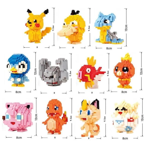Små Bygge Pokemon Klodser legetøj 34 stil A3