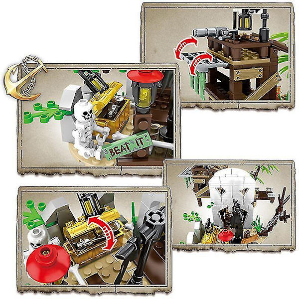 The Adventure Pirate Ship Building Blocks Toys Children's Constructor Expert Ideas Diy Bricks Compat Children Kids Giftsno Original Box2