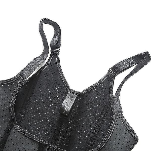 Dame Punching Shapewear Lateks Støtte Bryst og Mavebelte Black S