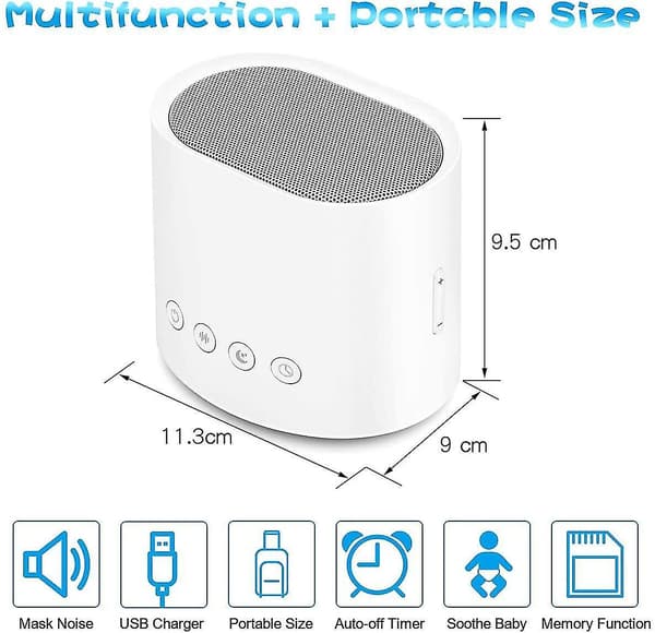 White Noise Machine - Portable Sleep Therapy Machine For Baby/kid/adul
