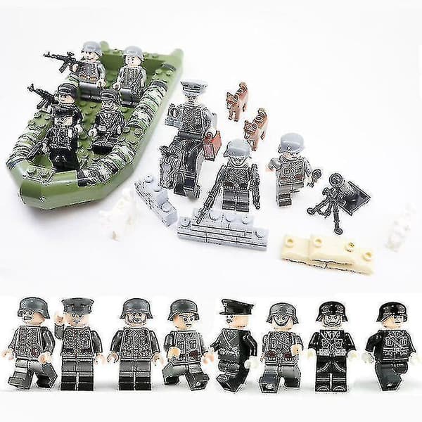 Military Building Blocks Set Small Particles Assembled Building Blocks Minifigure Boy Children's