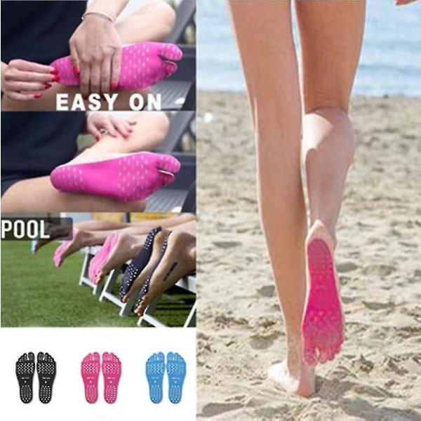 Nakefit Rantajalkapohjan Liimattavat Sandaalit 3 Paria pink S
