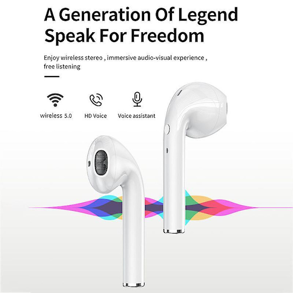 Bt 5.0 Wireless Headphones Hifi In-ear Earbuds Phone Call Answer For Sport Game Blue