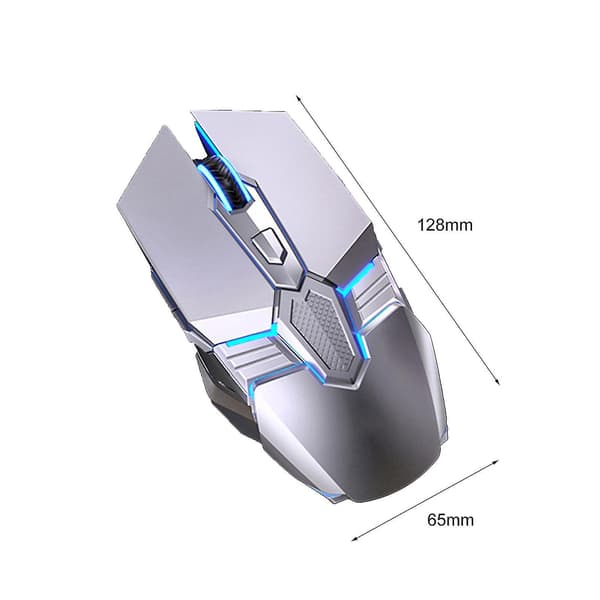 G12 Optisk Mus 6 Knapper USB-Grensesnitt 3200dpi Makroprogrammering Mekanisk Mus For Gaming Black