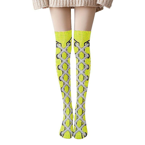 Nauhakuvioiset reisisukat Naisten Muoti Seksikkäät Trendikkäät Sukat Ohut Sametti Lolita Jk Sukat Kawaii Söpöt Style1