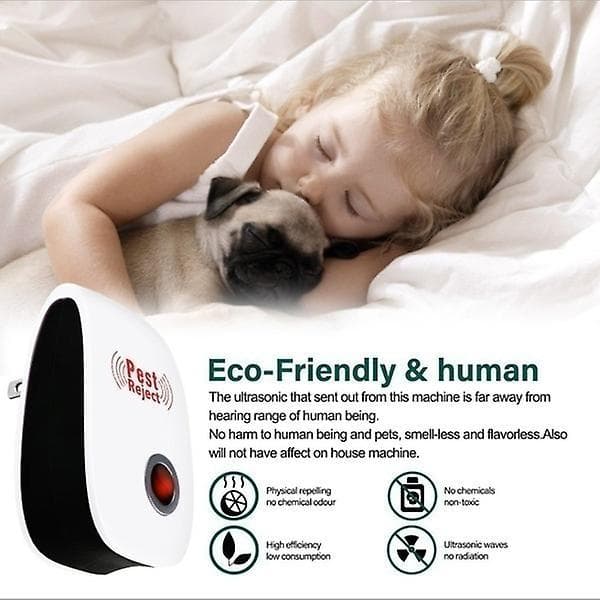 Ultrasonic Electronic Indoor Anti Mosquito Rat Mice Insects Pest Bug Control Repeller US Plug