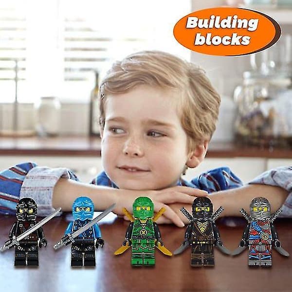 Random 20 Piece Ninja Mini Figures Kai Jay Teacher Wu Master Wu Building Block Toys