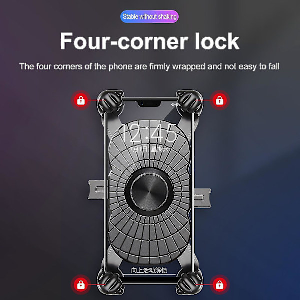 Phone Holder Self-locking Steady Adjustable Bicycle Cell Phone Navigation Support For Motor Cycle 2