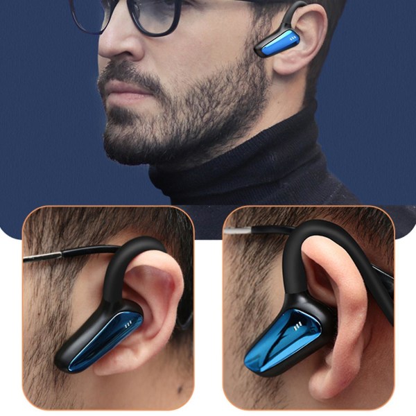 M-d8 Bluetooth-kompatible Øretelefon Knogleledning Ipx5 Vandtæt Bt5.0 Ørekrog Trådløst Stereo Headset Til Sport C