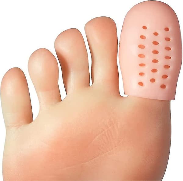 Big Toe Cap Support,  Beige Breathable Toe Protector 10 Pack Toe Cover Sleeves Gift