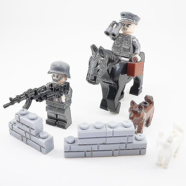 Military Building Blocks Set Small Particles Assembled Building Blocks Minifigure Boy Children's