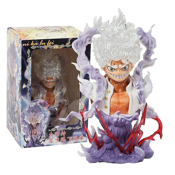 One Piece Gear Fifth Solgud Nika Monkey D. Luffy Buste Model Figur Legetøj 17cm box