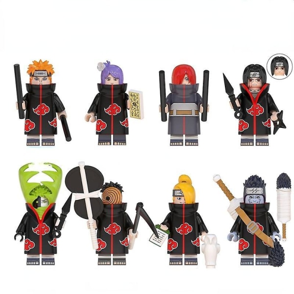 Puzzle Assembling Toys Children's Naruto Series Xiaonan Uchiha Itachi Building Blocks Fighting Minifigure