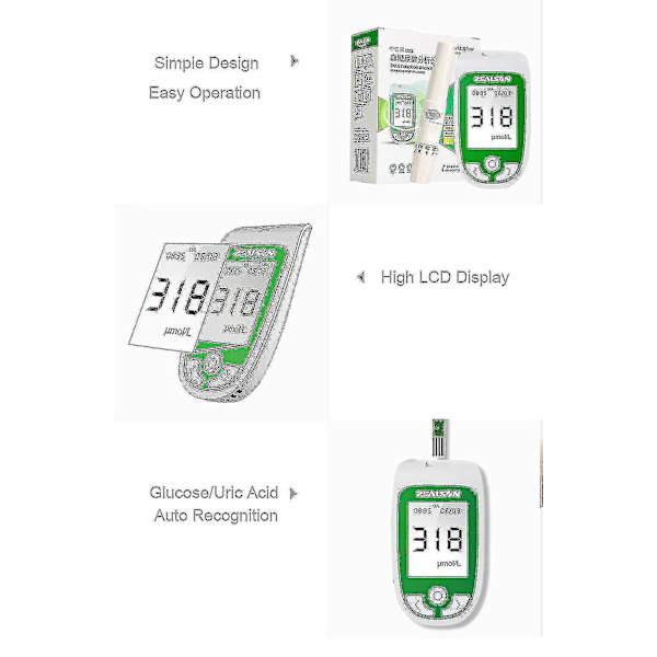 3 In 1 Multi-function Blood Glucose Monitor Cholesterol Uric Acid Meter Glucometer Diabetes Gout Test Blood Sugar Test Strips