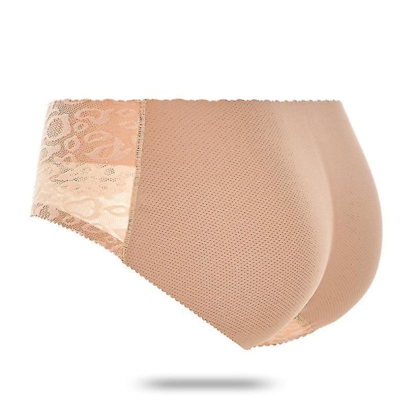 Women Padded Push Up Panties Butt Lifter Shaper Fake Ass Low-waist 188beige L