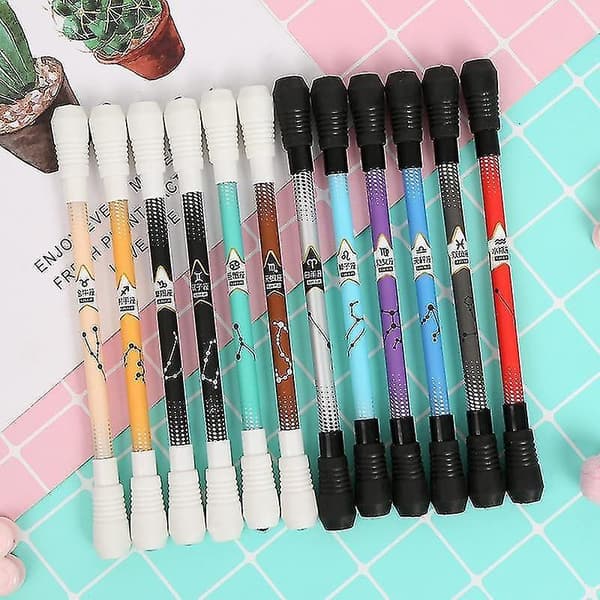 Funny Spinning Gaming Pen Non Slip Trick Rolling Students Writing Gel Pen Random 1pcs A