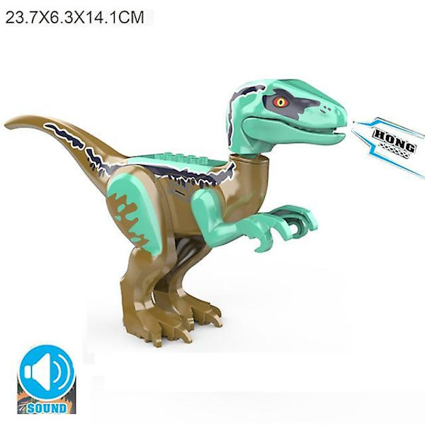 Brutal Raptor Building Jurassic Blocks World Mini Dinosaur Figures Bricks Dino Toys For Children Dinosaurios N