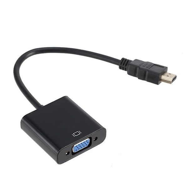 1080p Hdmi To Vga Adapter Male To Famale Converter For Ps4 With Video Audio Cable Jack Hdmi-compatible Vga For Pc Tv White