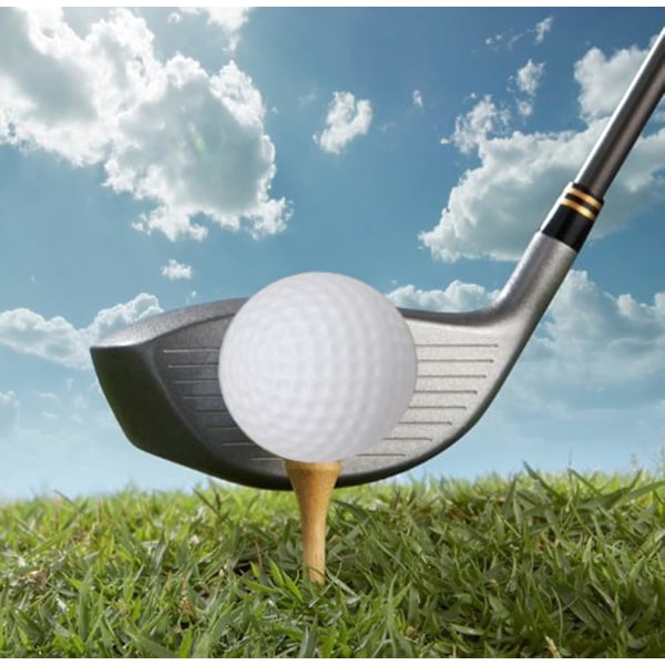 Golfharjoittelupallot, ontot muoviset golfpallot sisäharjoitteluun - 20 kpl pakkaus (valkoinen)