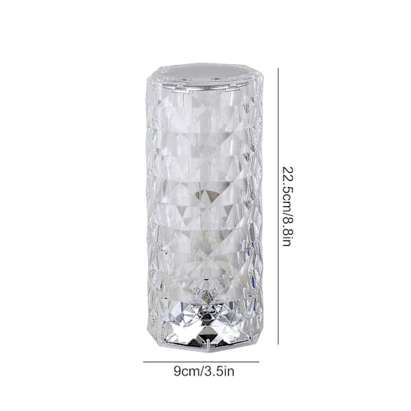 Acrylic  Table Lamp Led Atmosphere Lamp Transparent Three-Color Touch