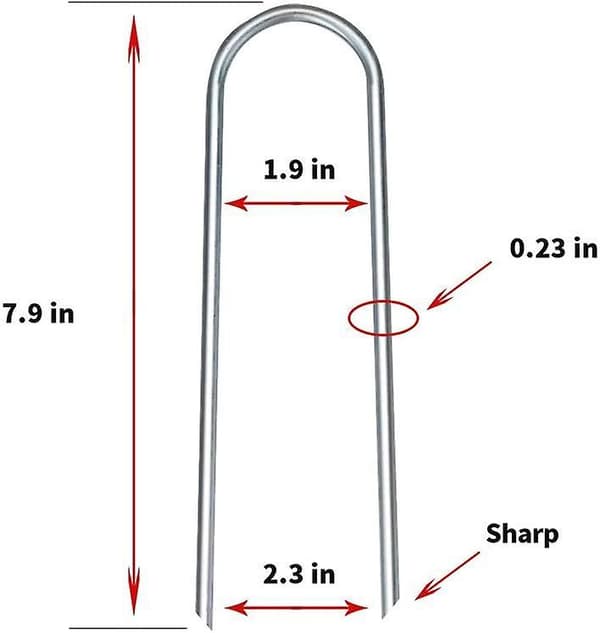 Trampolin Vindpløkker, galvaniserede stål Trampolin Pløkker Ankre 12pcs