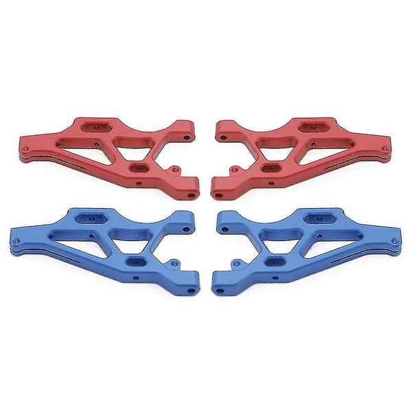 2pcs Metal Front Lower Suspension Arm Compatible With Arrma Mojave Rc Car,red