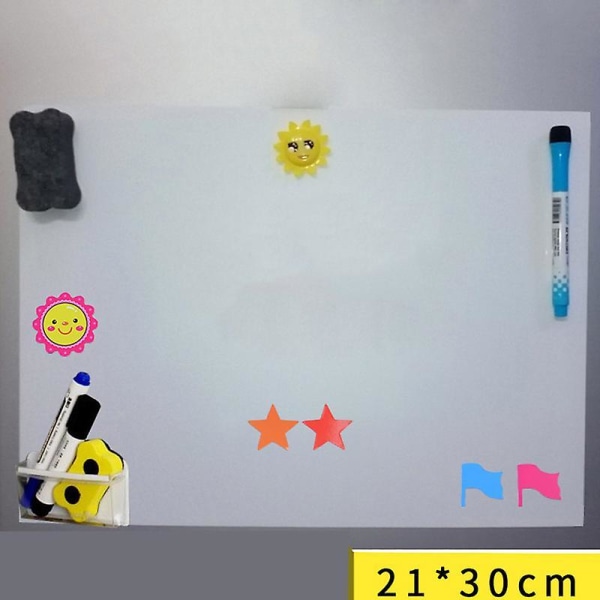 A3 A4 Magnetisk Whiteboard Påmindelse Køleskab Familie Beskedtavle Kontor Memo A3