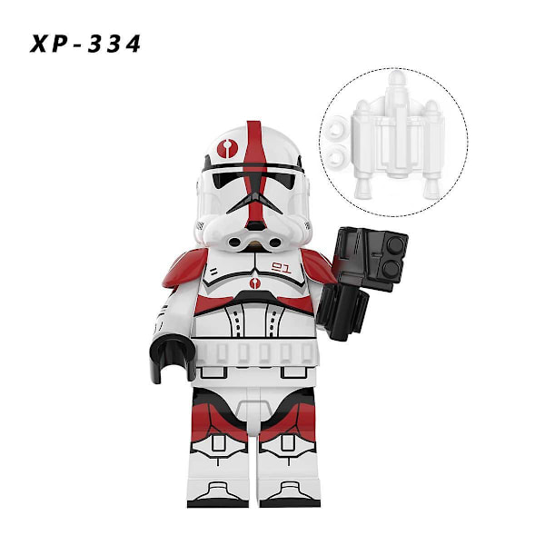 20pcs Star Wars Wooden Block Clone Trooper Figures 20pcs/set  +base Plate XP-1658