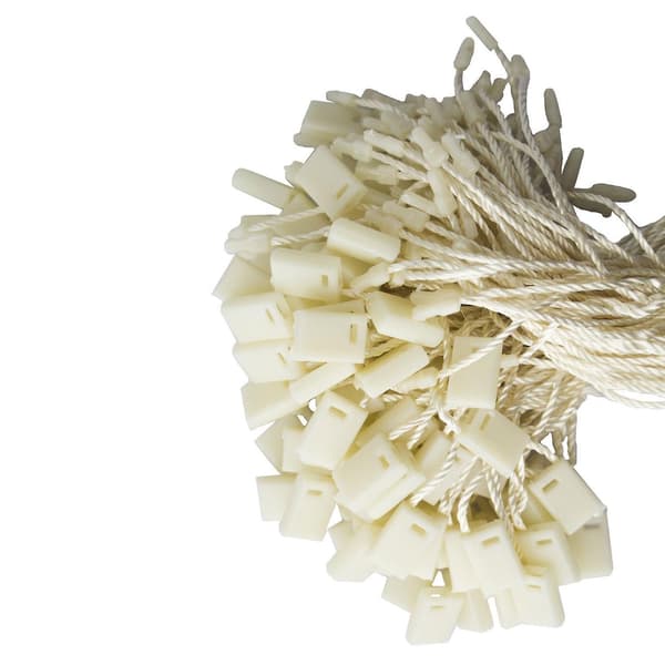 100 stk. Nylon Tråd Hengelapp Festemidler Ivory 100 pcs