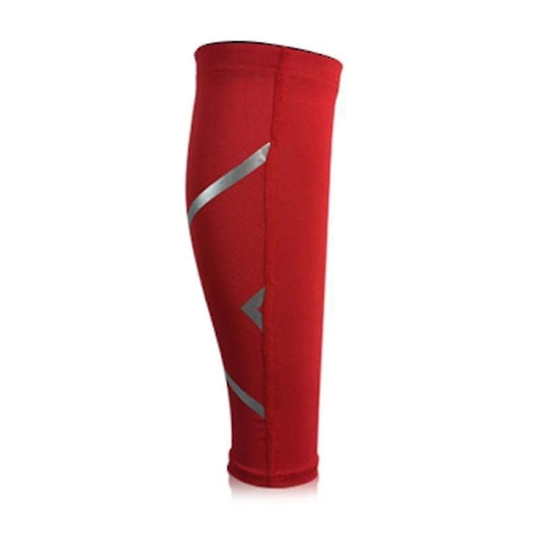 Sport Compression Calf Sleeves Leg Sock Runners Shin Splint Varicose Vein Calfs Pain Relief Guards Running Red M