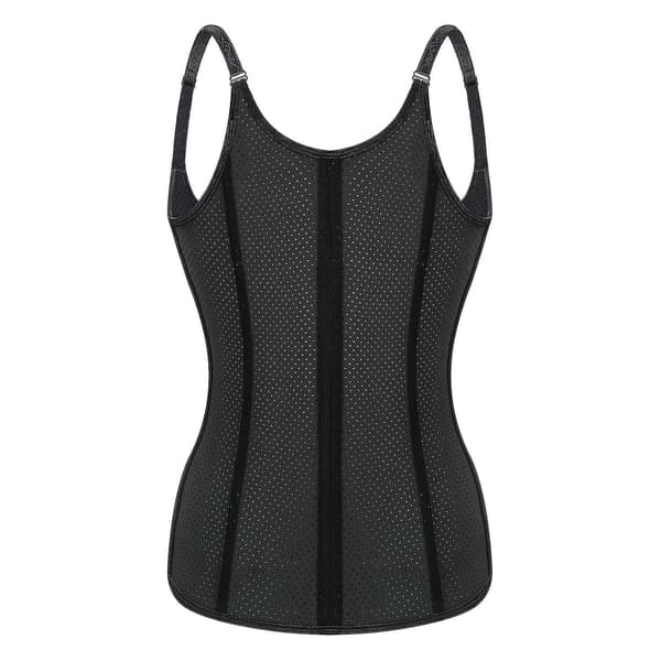 Dame Punching Shapewear Lateks Støtte Bryst og Mavebelte Black M