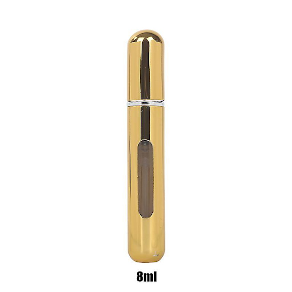 8ml Portable Mini Refillable Perfume Bottle With Spray 8ml bright gold