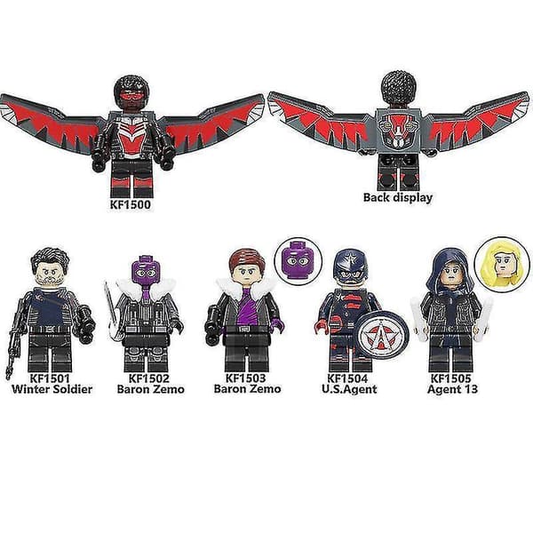 6 stk. X-men Byggeklods Minifigur Børnelegetøj