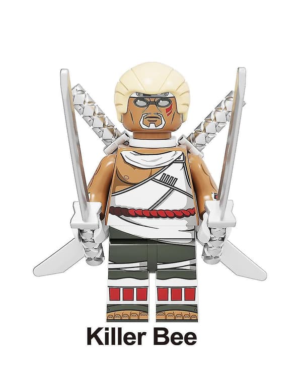 8 stk. Naruto Byggeklosser Minifigurer Barn Gutter Monterte Plastleker