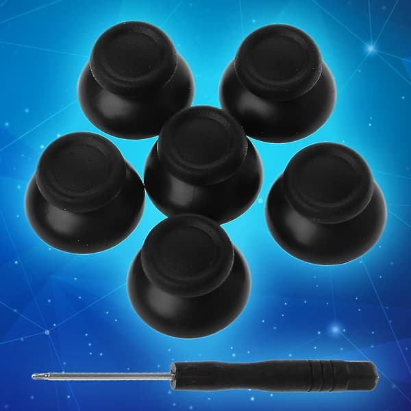 6pcs Analog Stick Thumbsticks Thumb Stick Joystick Screwdriver Tool Se