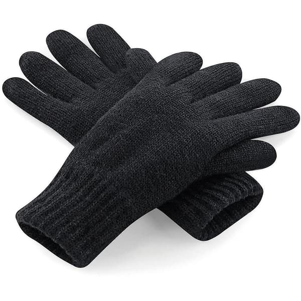 Outdoor Look Beauly Thinsulate Thermal -talvikäsineet miehille Black Small Medium