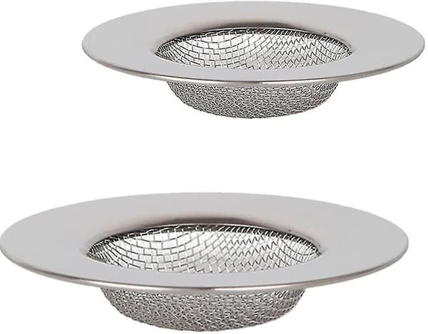 2 stk. rustfri stål si, mini vaskesi, rustfri stål vaske afløbsfilter, filtersi, brusebad, badekar eller køkkenvask filter