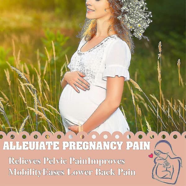 Maternity Støttebælte Åndbar Graviditetsmavebånd Abdominal Binder Black