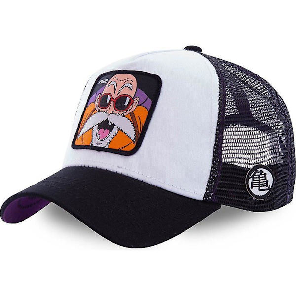 Dragon Ball Naruto Anime Mesh Cap Pop Style Patch Trucker Cap Curved Brim Baseball Cap-style 1