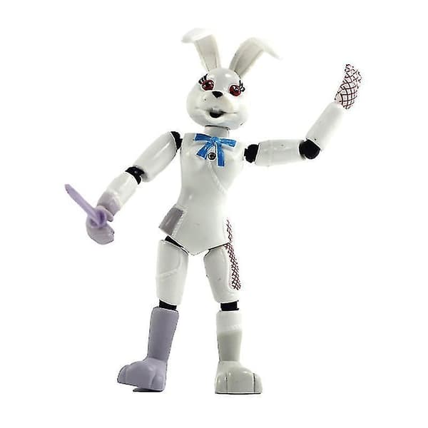 5pcs Fnaf Freddy Bear Figuras Model 13cm Pvc Light Freddy Anime Figure Toys