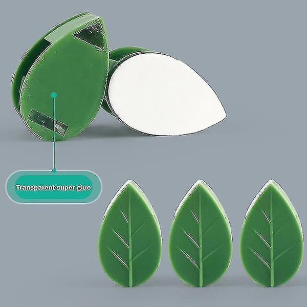 10/20/30 Pcs Plant Climbing Wall Fixing Clips Fixed Buckle Leaf Clips Green Leaf Simulation For 30pcs