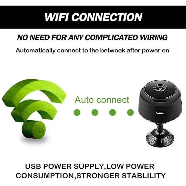 1080p Wifi Mini Wireless Motion Detection Camera Surveillance Camera Camcorder Night Vision