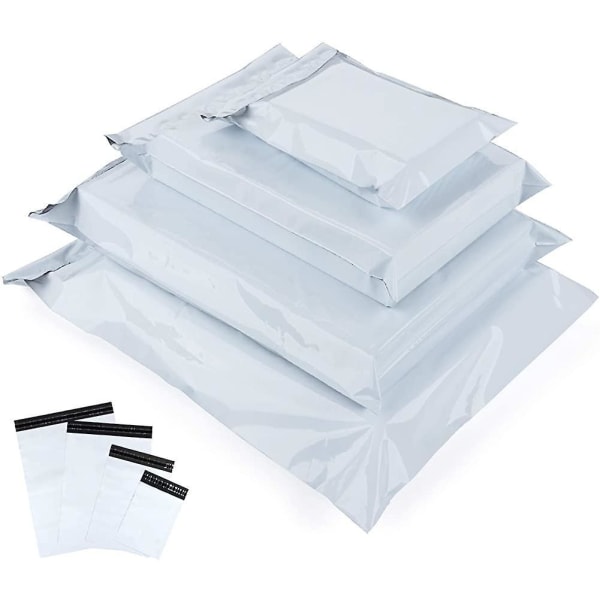 Mailing Bags, Plastic Mailing Bags, 100 X White Opaque, New Material Plastic